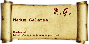 Medus Galatea névjegykártya